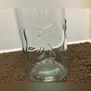 Absolutely Pure Milk Vintage Glass Bottle